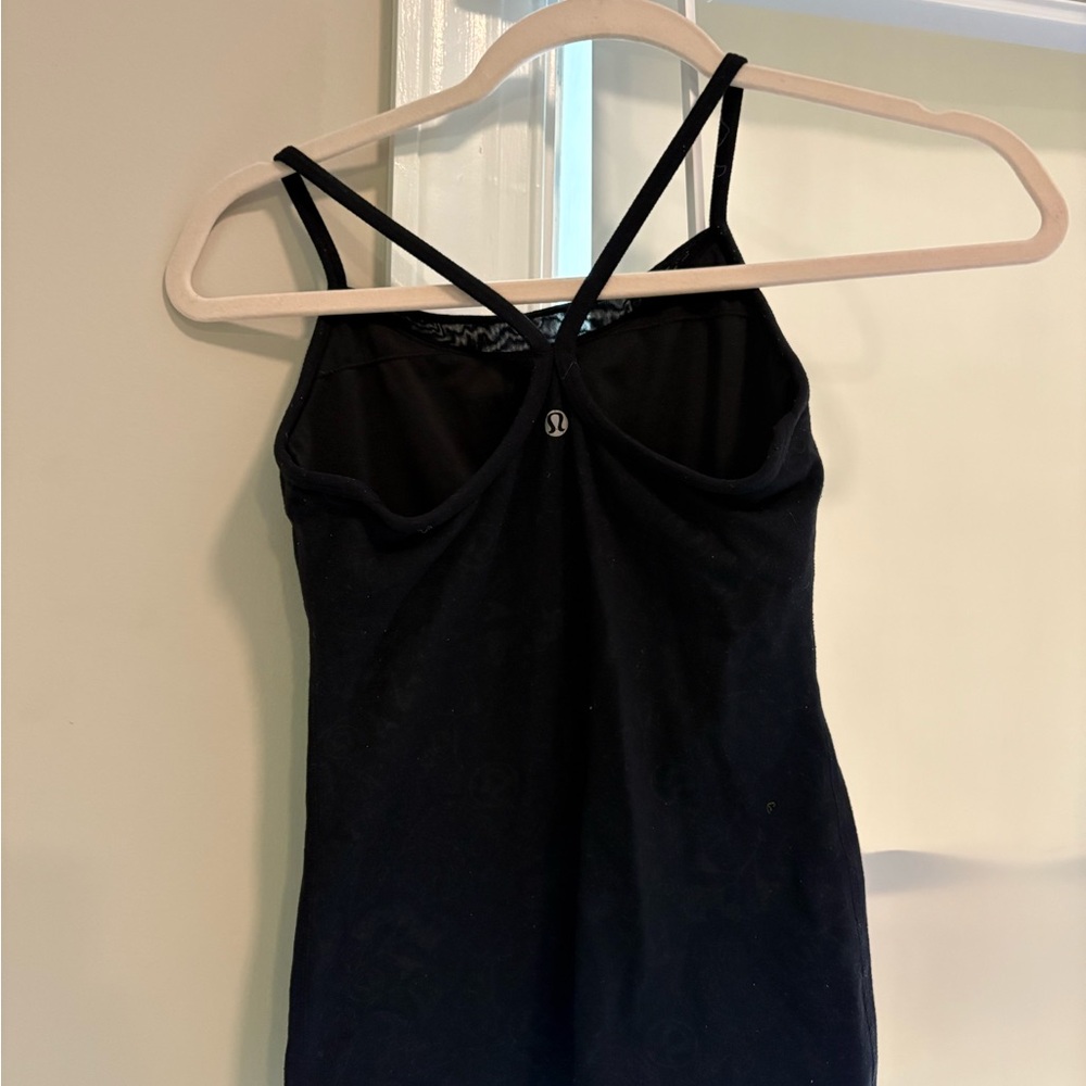 lululemon athletica Black Fitted Bustier Camisole